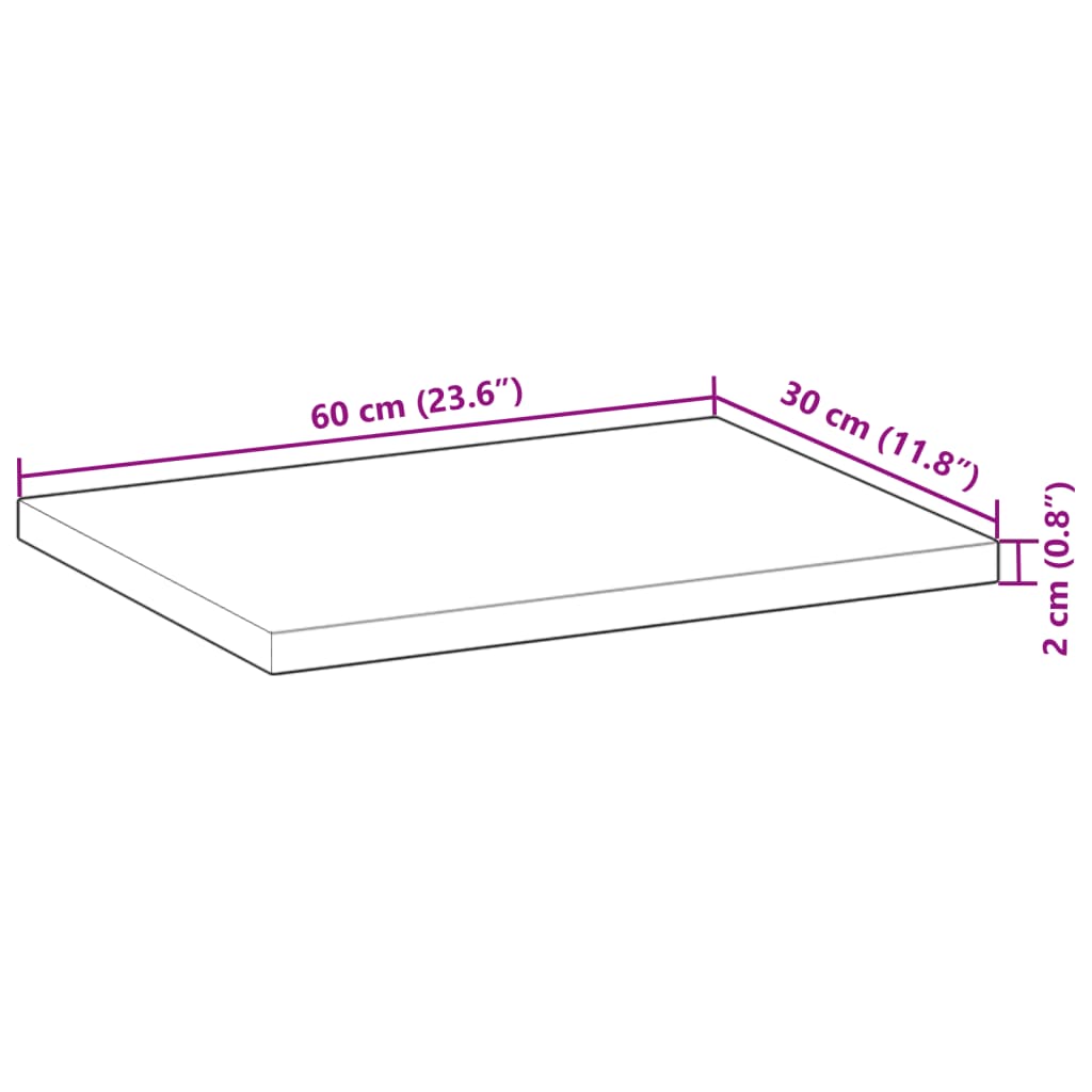 vidaXL Floating Shelves 3 pcs 60x30x2 cm Oil Finished Solid Wood Acacia