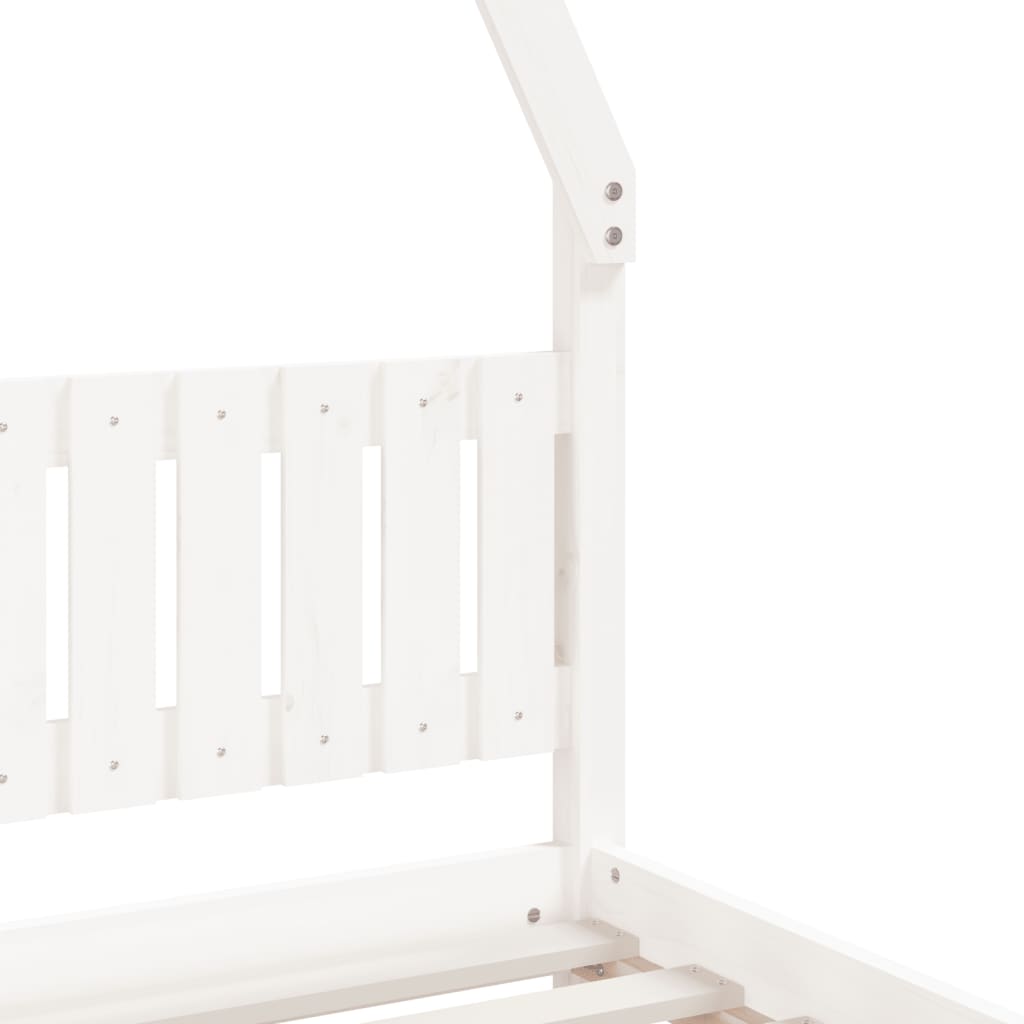 vidaXL Kids Bed Frame White 90x190 cm Solid Wood Pine