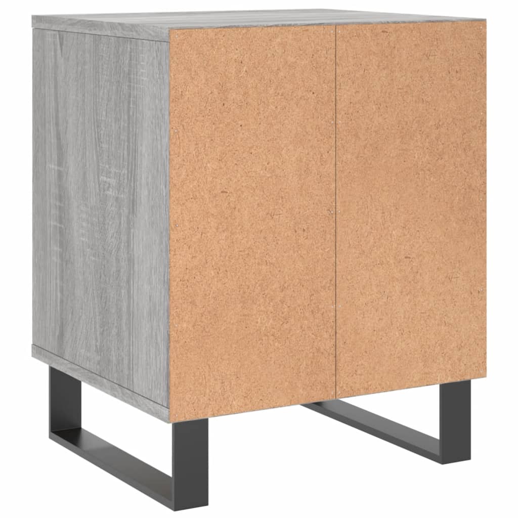 vidaXL Bedside Cabinet Grey Sonoma 40x35x50 cm Engineered Wood