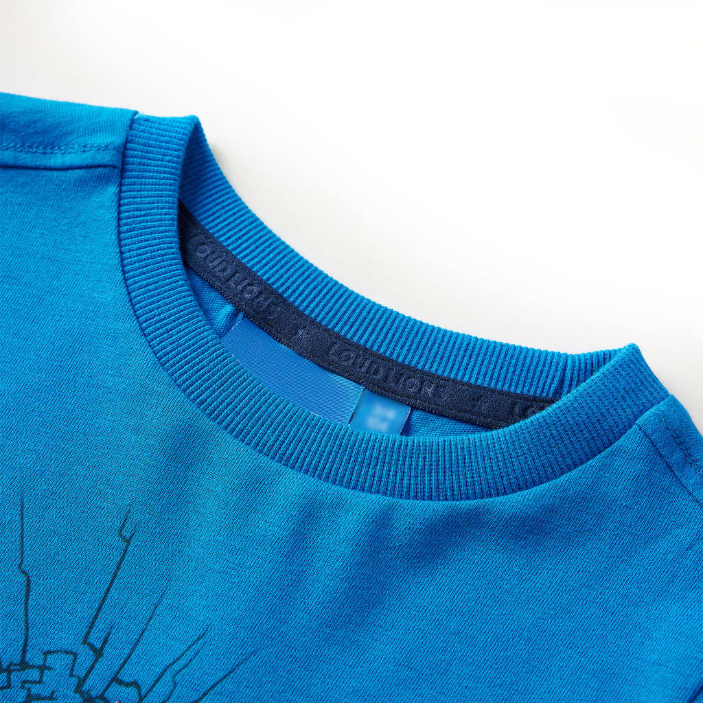 Kids' T-shirt with Long Sleeves Cobalt Blue 140