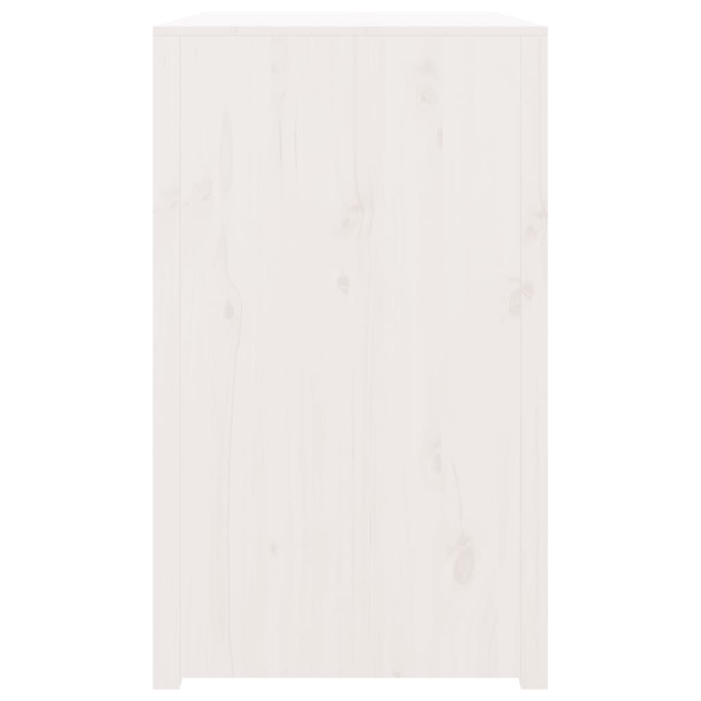 vidaXL Outdoor Kitchen Cabinet White 106x55x92 cm Solid Wood Pine