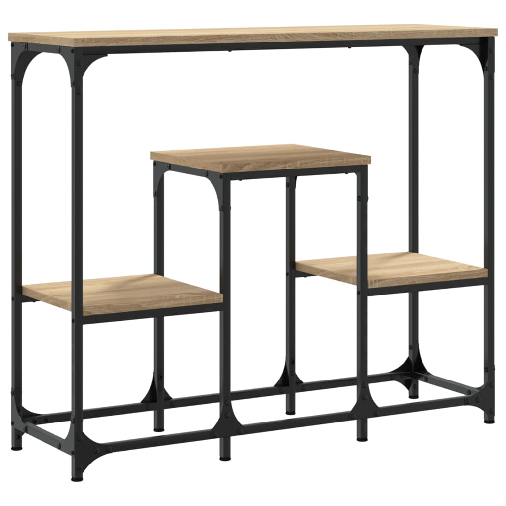 vidaXL Console Table Sonoma Oak 89.5x28x76 cm Engineered Wood