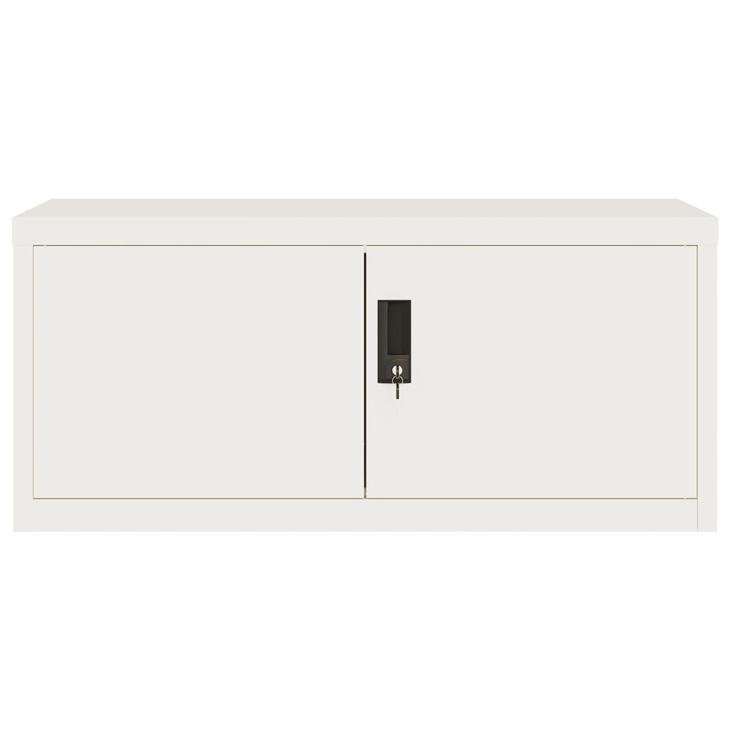 vidaXL File Cabinet White 90x40x145 cm Steel