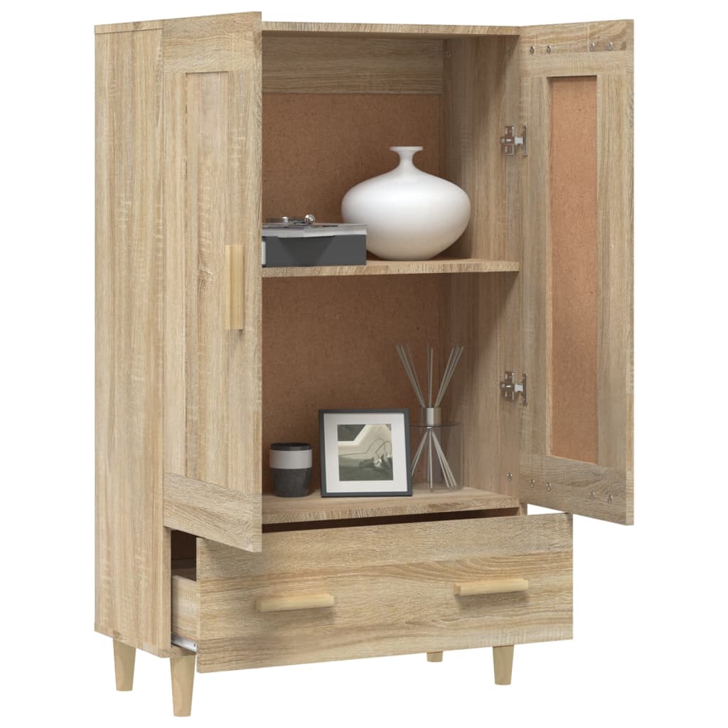 vidaXL Highboard Sonoma Oak 70x31x115 cm Engineered Wood