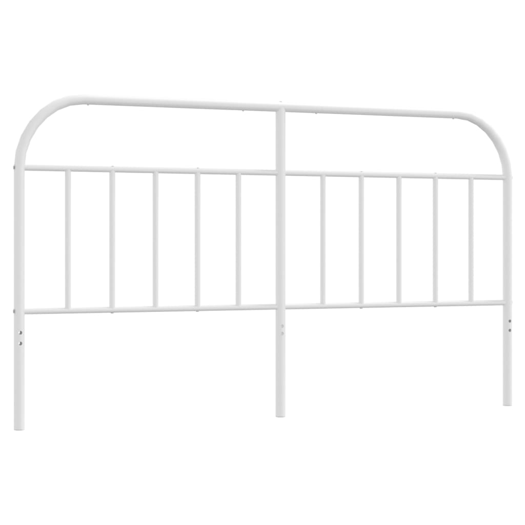 vidaXL Metal Headboard White 160 cm