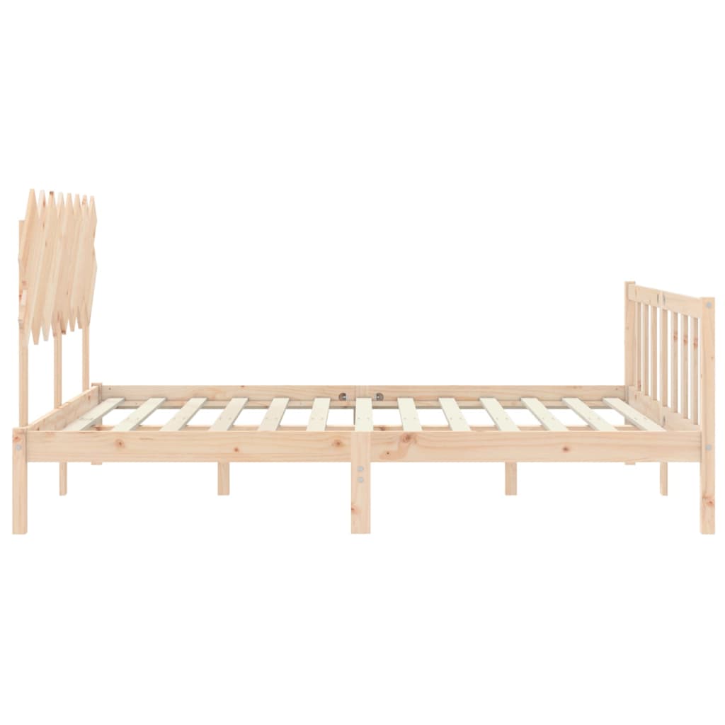 vidaXL Bed Frame without Mattress 160x200 cm Solid Wood Pine