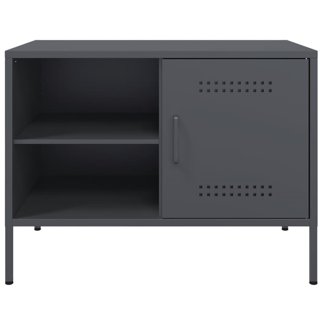 vidaXL TV Cabinet Anthracite 68x39x50.5 cm Steel