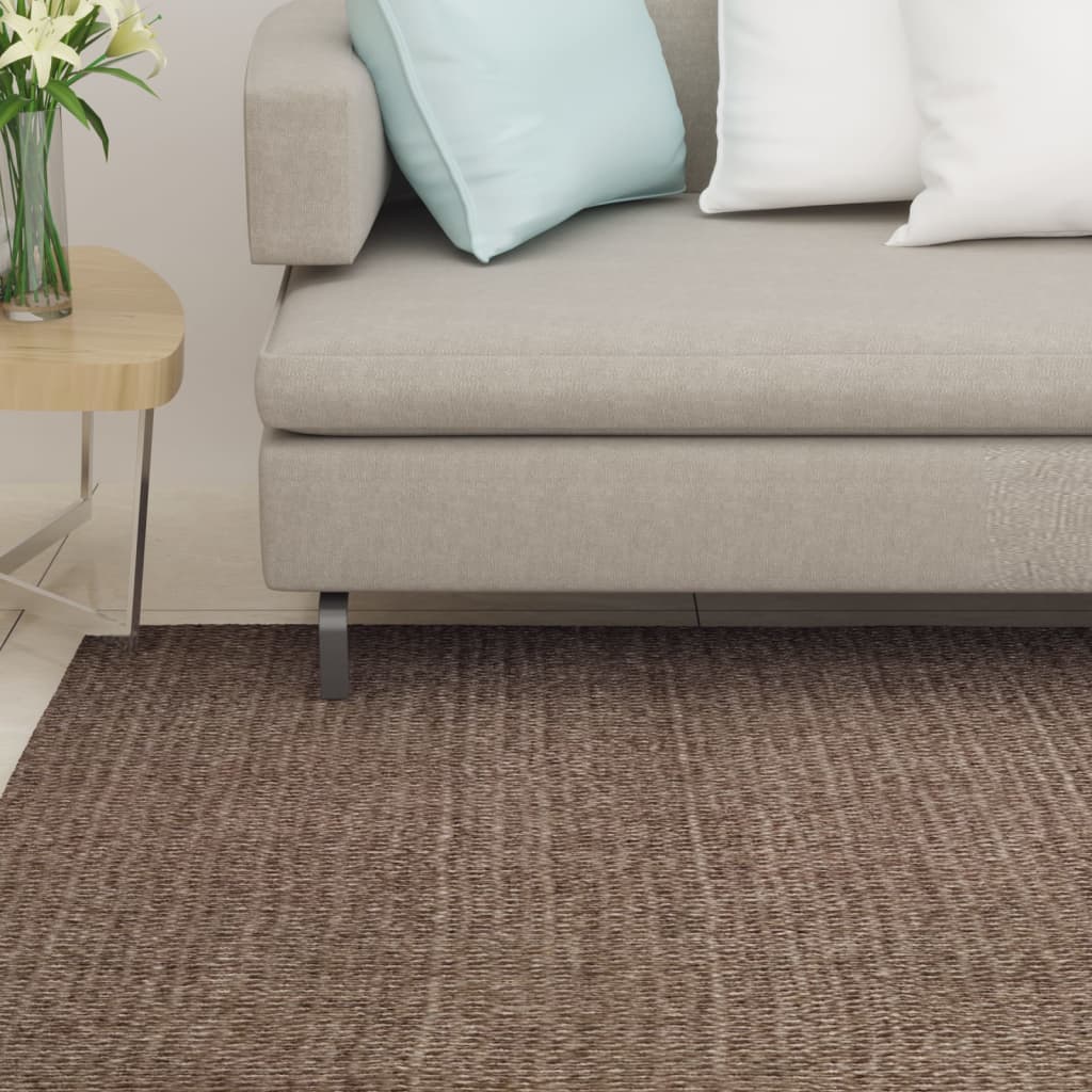 vidaXL Rug Natural Sisal 80x300 cm Brown