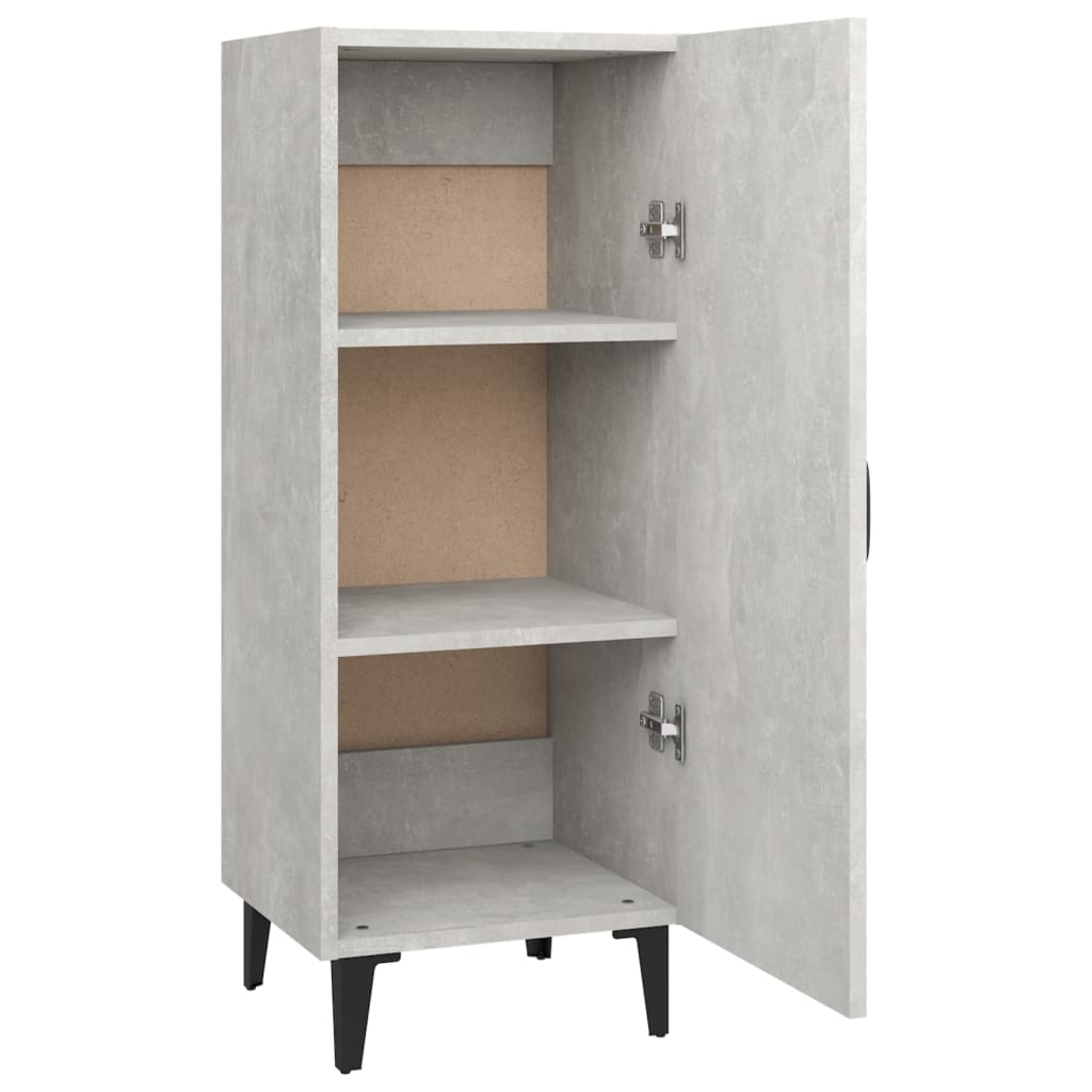 vidaXL Sideboard Concrete Grey 34.5x34x90 cm Engineered Wood