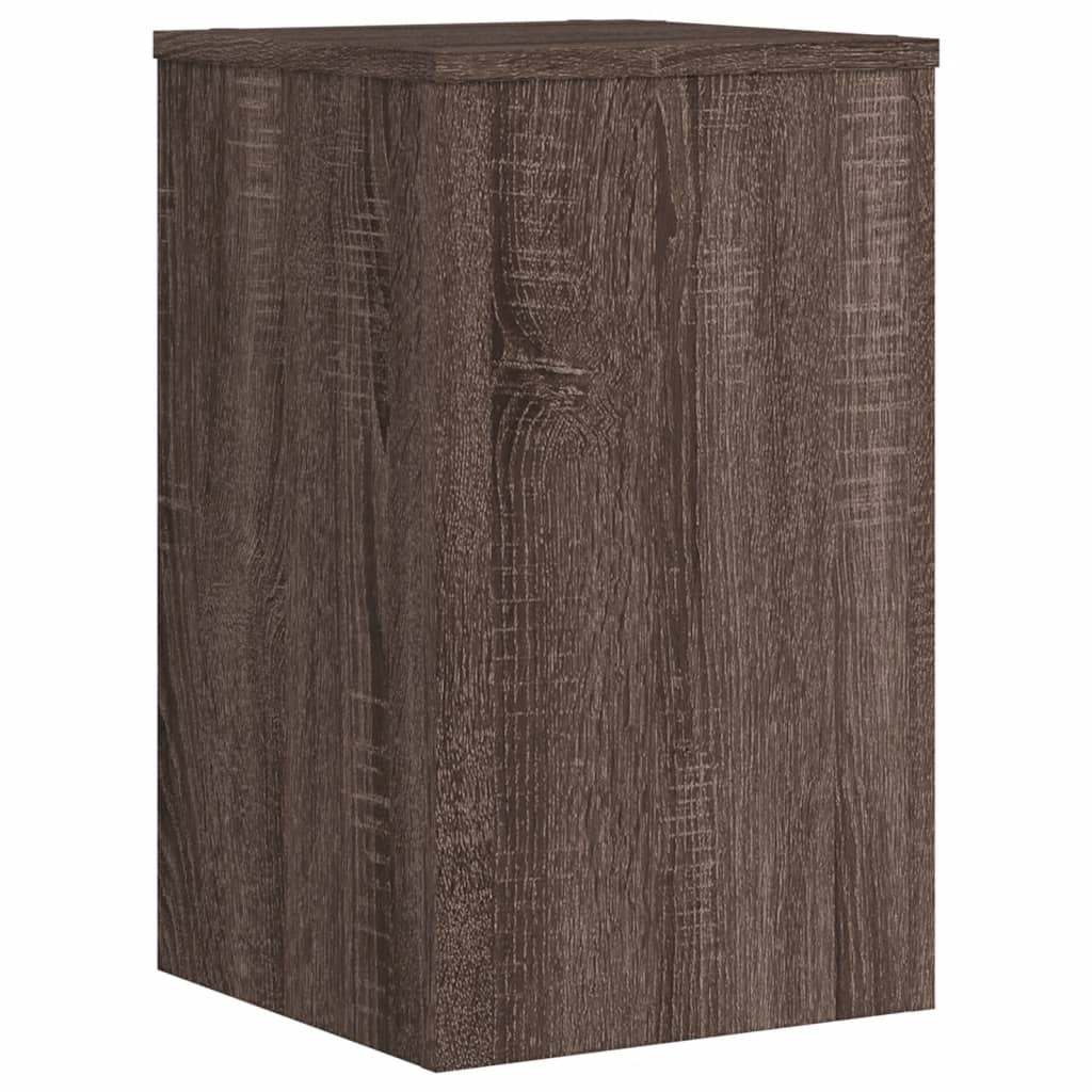 vidaXL Plant Stands 2 pcs Brown Oak 30x30x50 cm Engineered wood