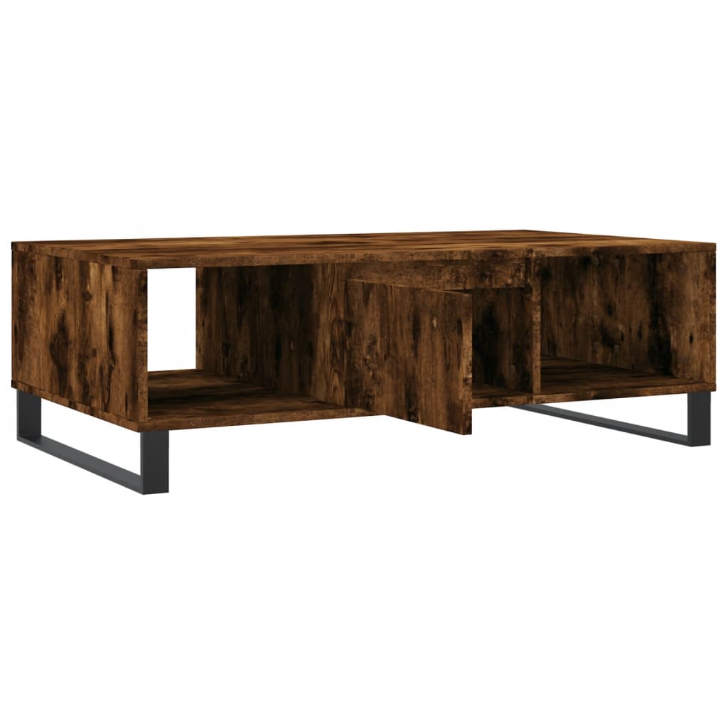 vidaXL Coffee Table Smoked Oak 104x60x35 cm Engineered Wood