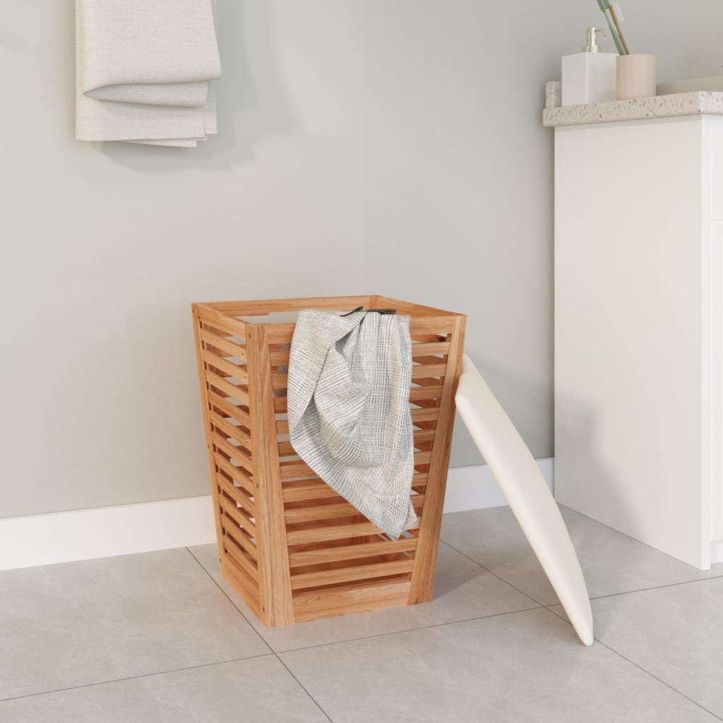 vidaXL Bathroom Stool 40.5x40.5x56 cm Solid Wood Walnut