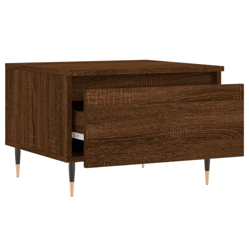 vidaXL Coffee Tables 2 pcs Brown Oak 50x46x35 cm Engineered Wood