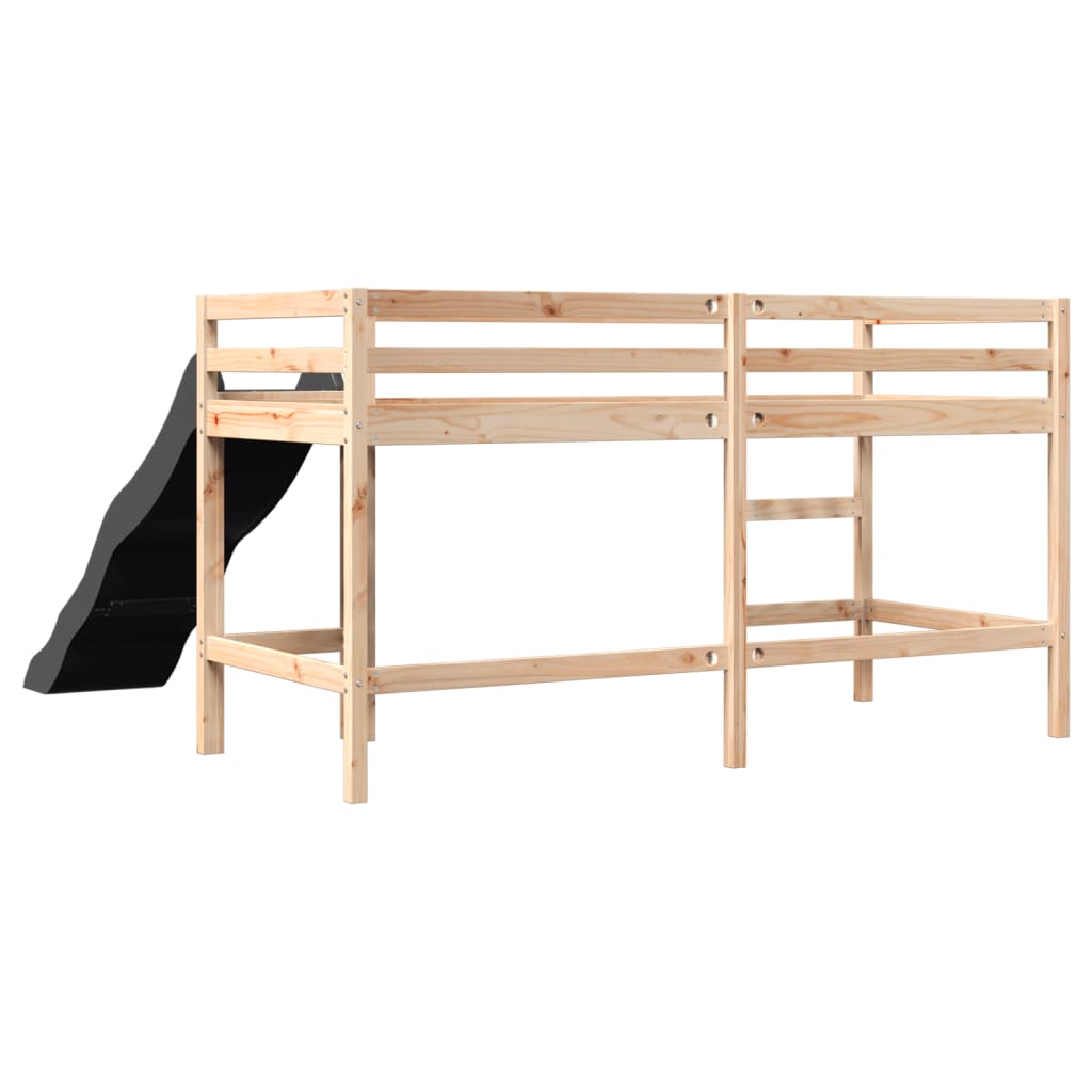 vidaXL Kids' Loft Bed without Mattress 80x200 cm Solid Wood Pine