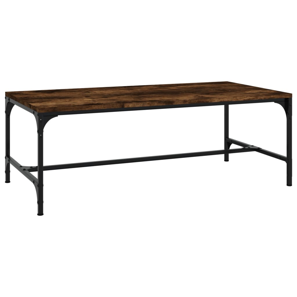 vidaXL Coffee Table Smoked Oak 100x50x35 cm Engineered Wood