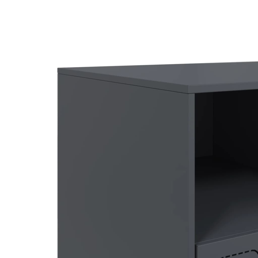 vidaXL TV Cabinet Anthracite 99x39x44 cm Steel