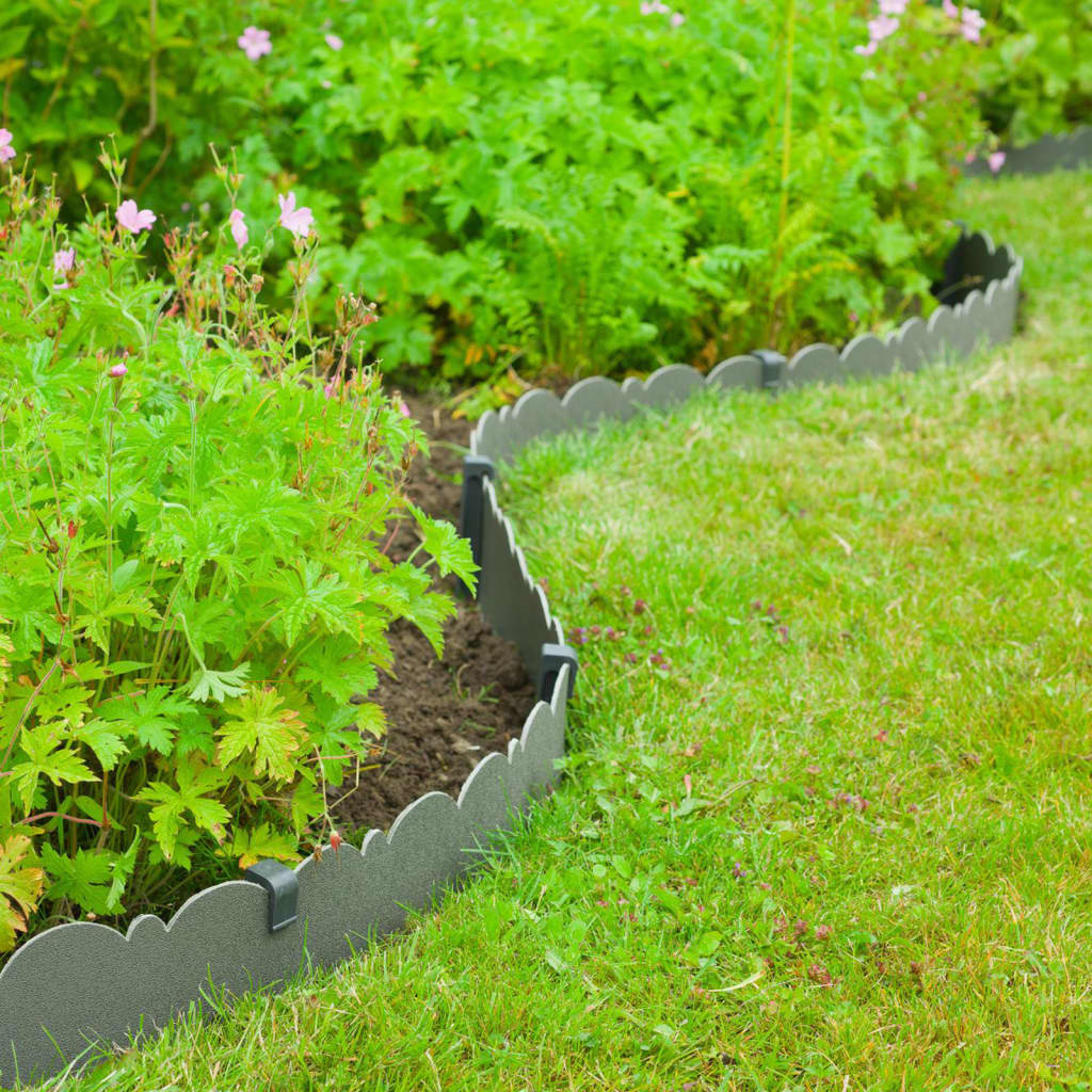 Nature Decorative Garden Border Edging 0.13x12 m 3 mm Grey