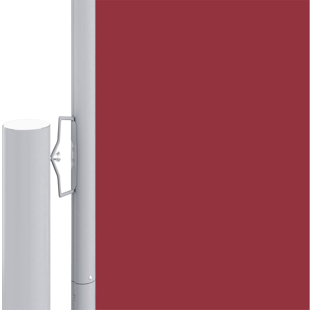 vidaXL Retractable Side Awning Red 200x1000 cm