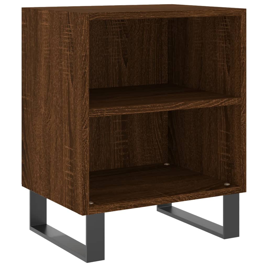 vidaXL Bedside Cabinet Brown Oak 40x30x50 cm Engineered Wood