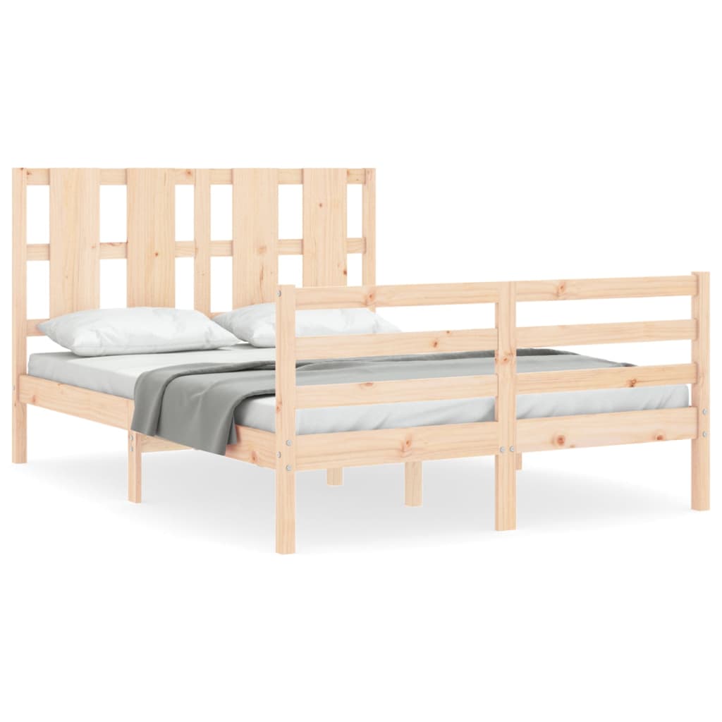 vidaXL Bed Frame without Mattress 120x200 cm Solid Wood