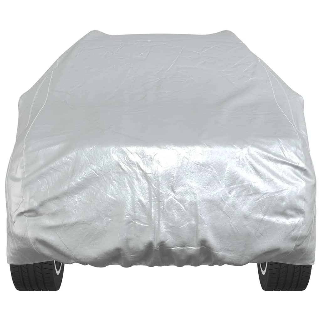 vidaXL Car Cover for SUV with Buckle Straps Full Silver M