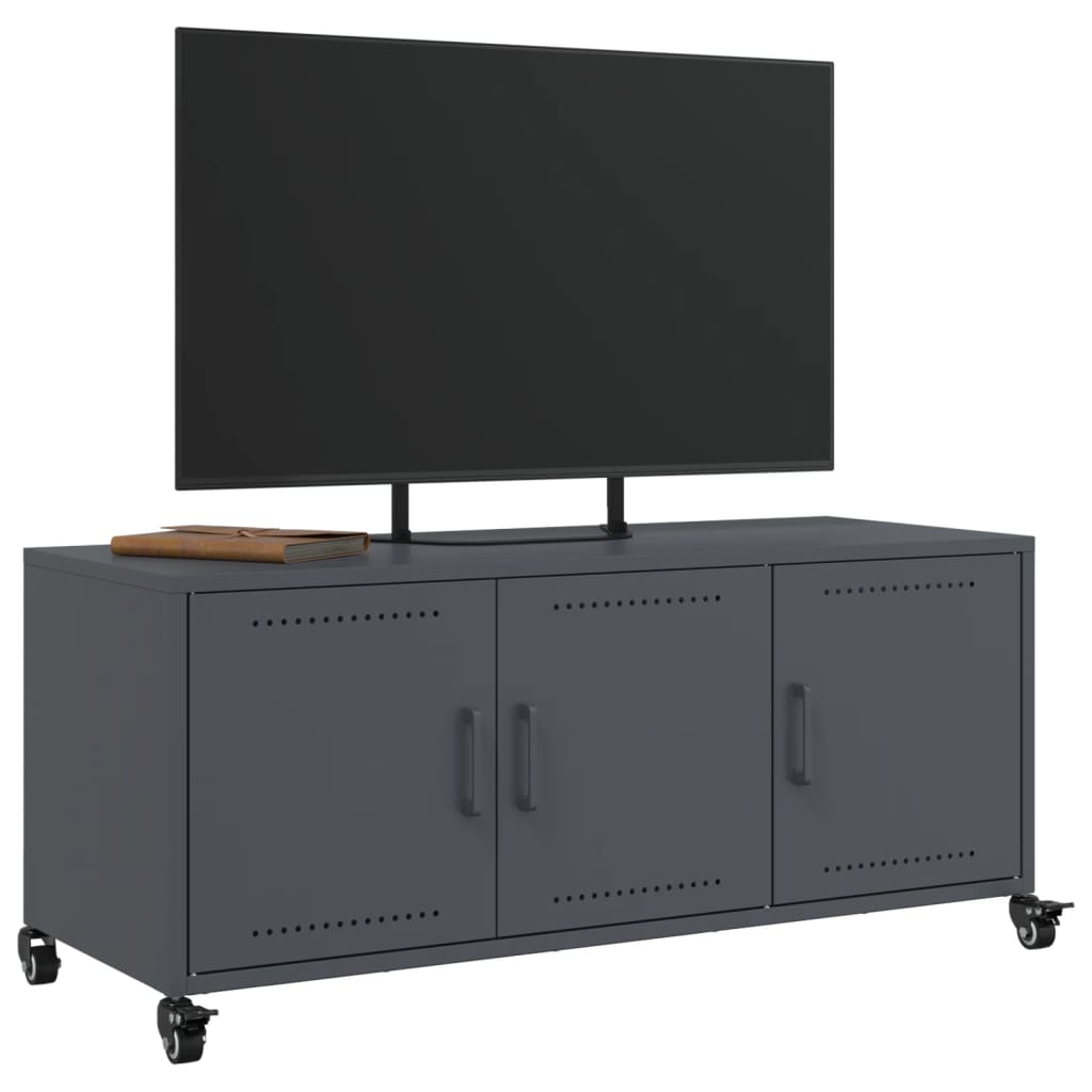 vidaXL TV Cabinet Anthracite 100.5x39x43.5 cm Steel