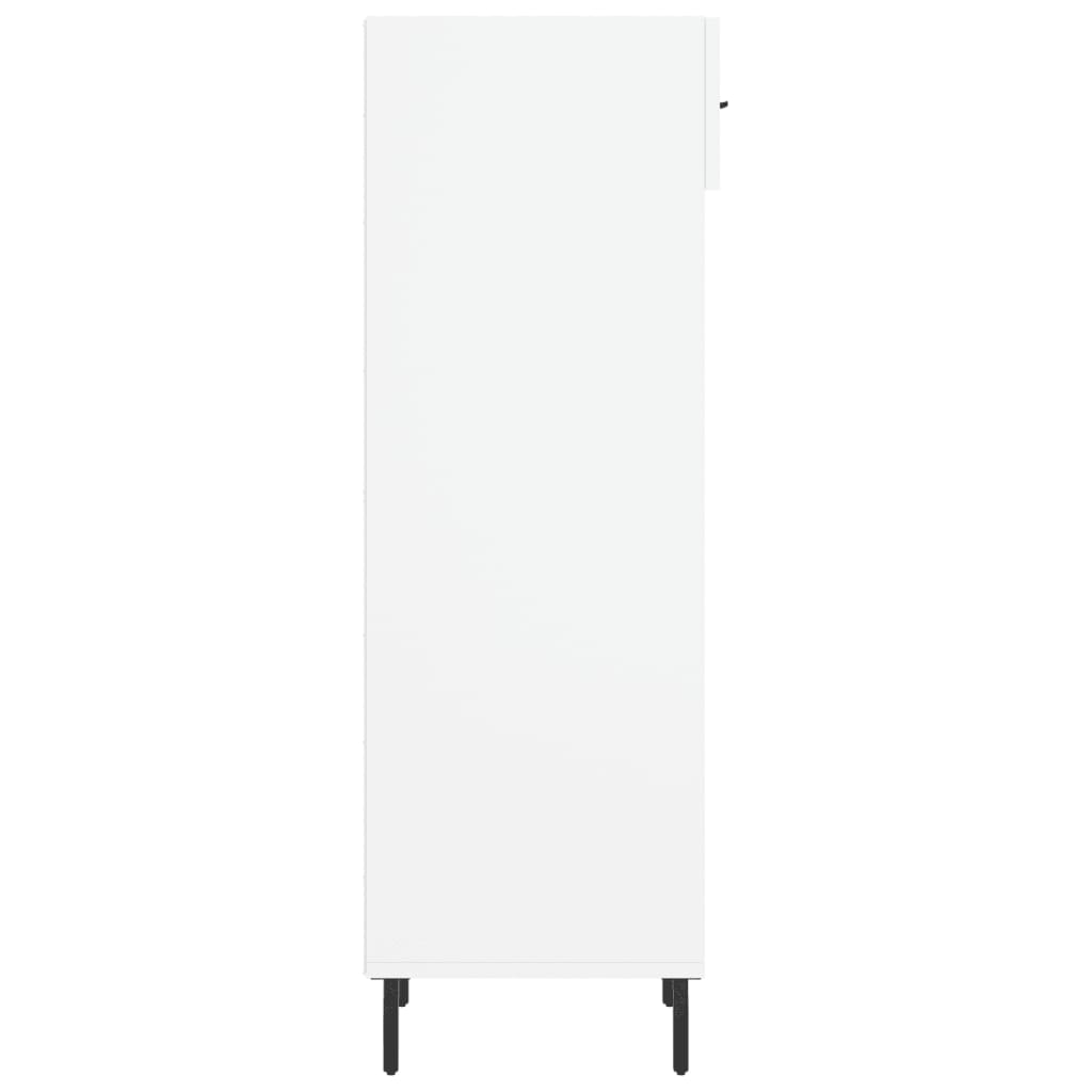 vidaXL Shoe Cabinet High Gloss White 30x35x105 cm Engineered Wood