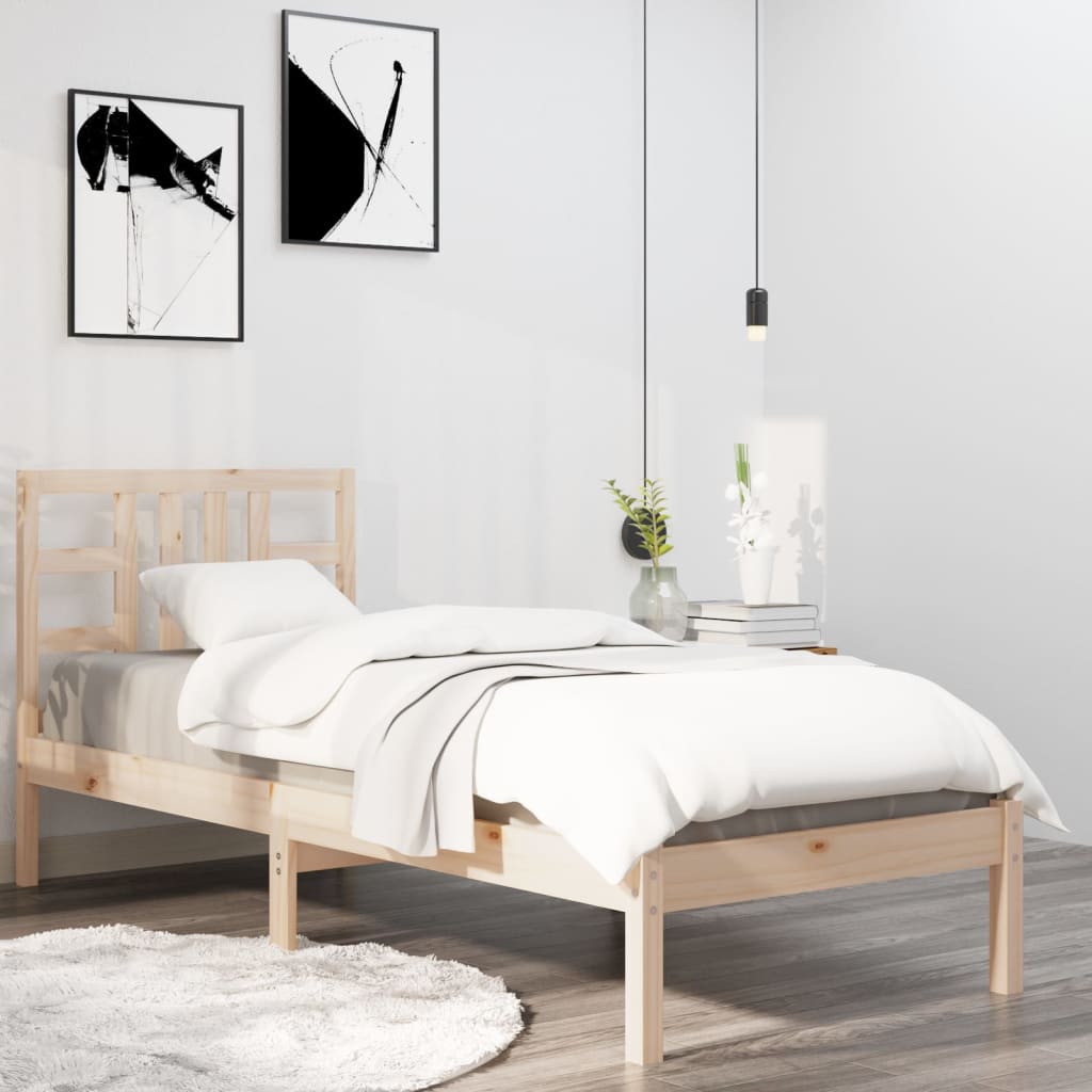 vidaXL Bed Frame without Mattress 100x200 cm Solid Wood