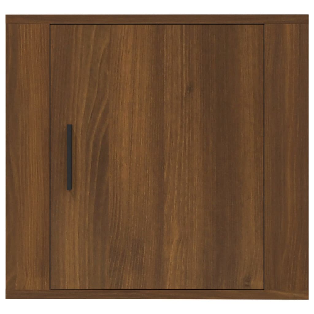 vidaXL Wall-mounted Bedside Cabinets 2 pcs Brown Oak 50x30x47 cm