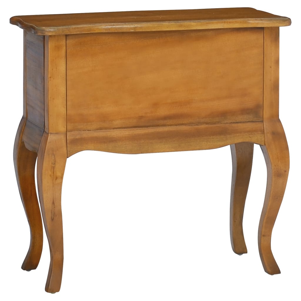 vidaXL Side Table with Drawers 60x30x60 cm Solid Wood Mahogany