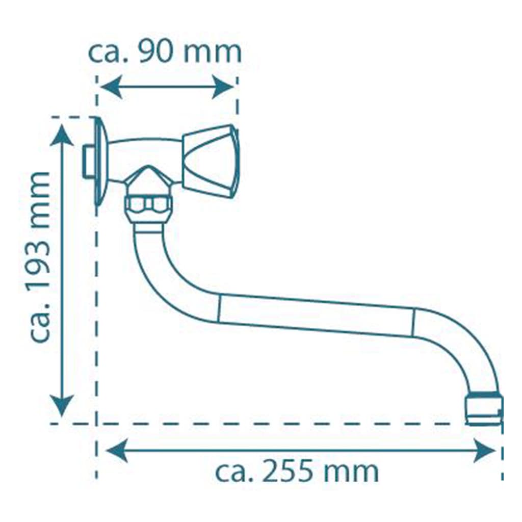 SCHÜTTE Wall-mounted Swivel Tap CARNEO Chrome