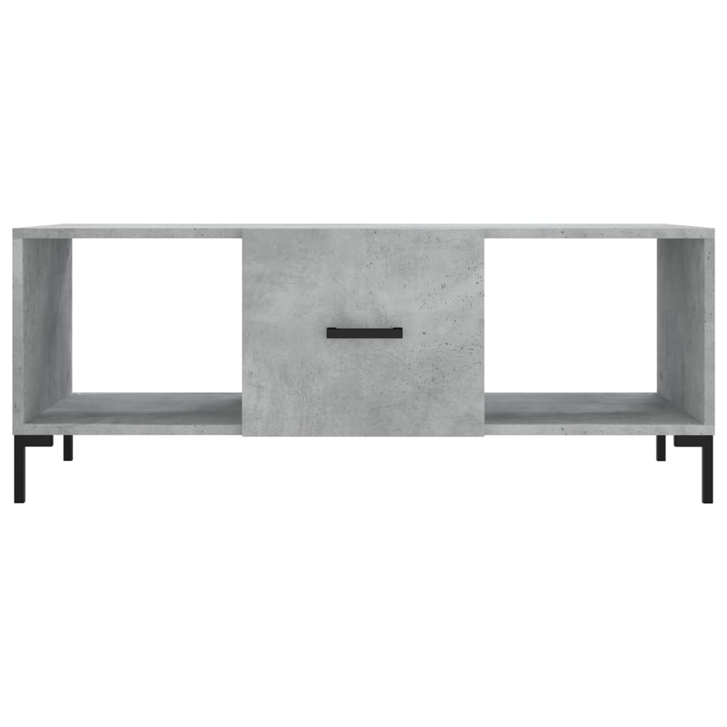 vidaXL Coffee Table Concrete Grey 102x50x40 cm Engineered Wood