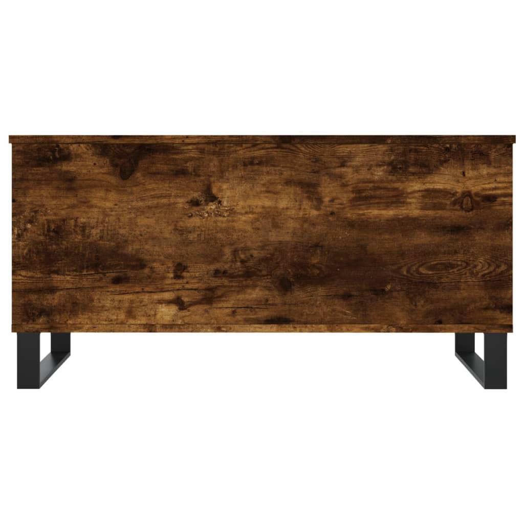 vidaXL Coffee Table Smoked Oak 90x44.5x45 cm Engineered Wood