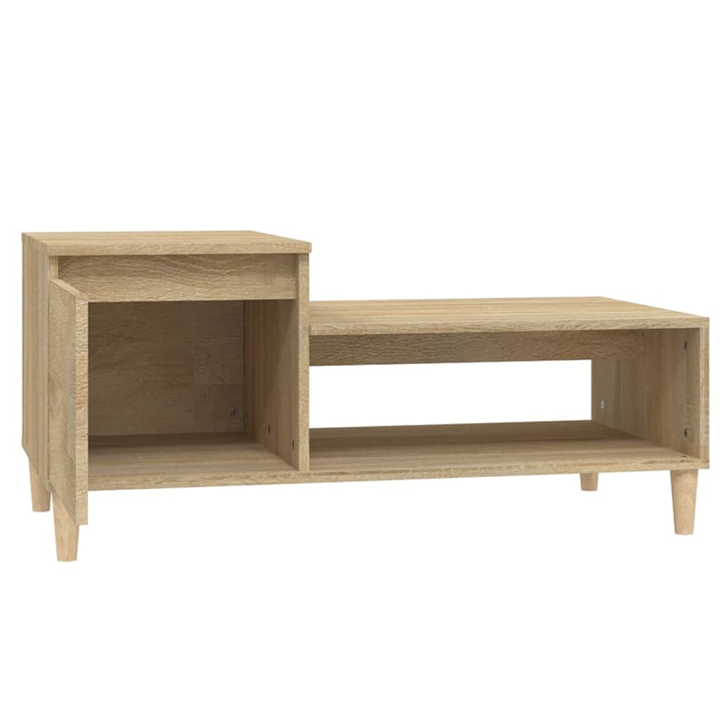 vidaXL Coffee Table Sonoma Oak 100x50x45 cm Engineered Wood