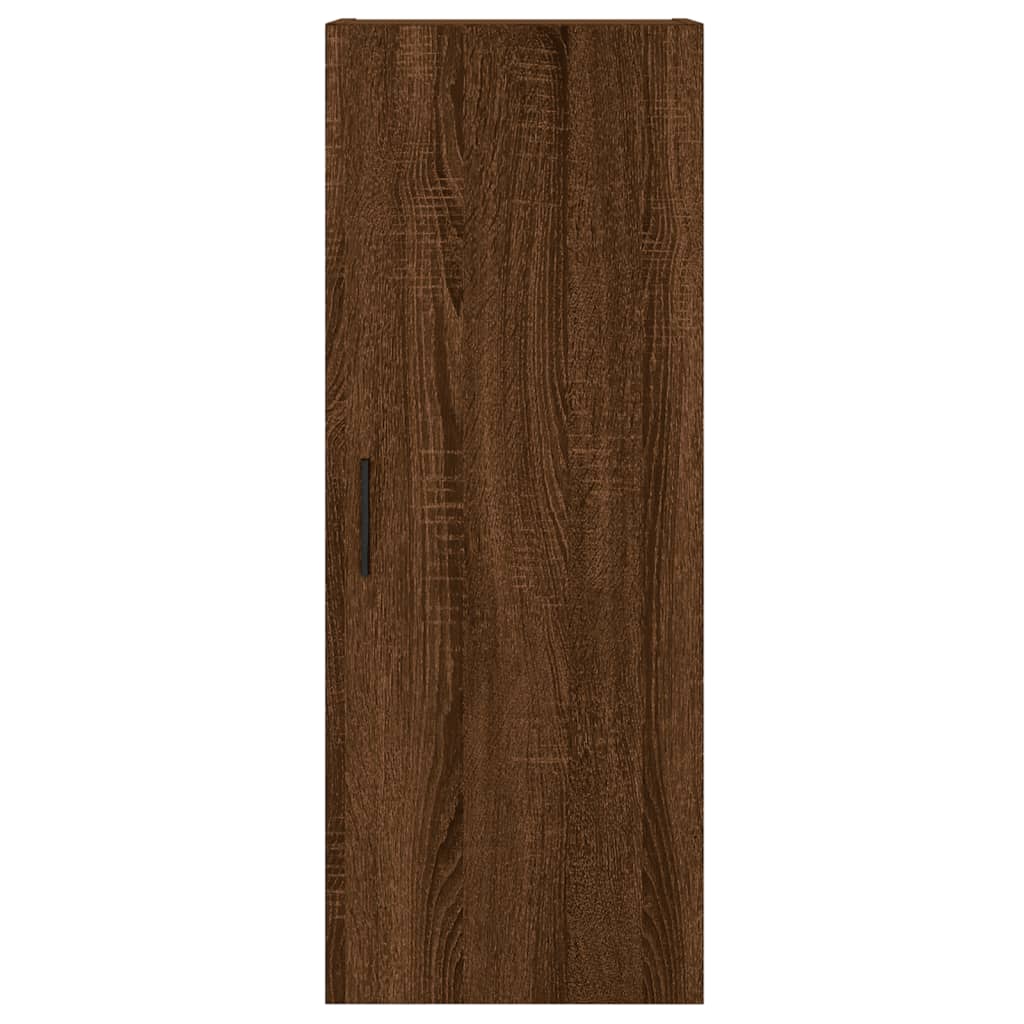 vidaXL Highboard Brown Oak 34.5x34x180 cm Engineered Wood