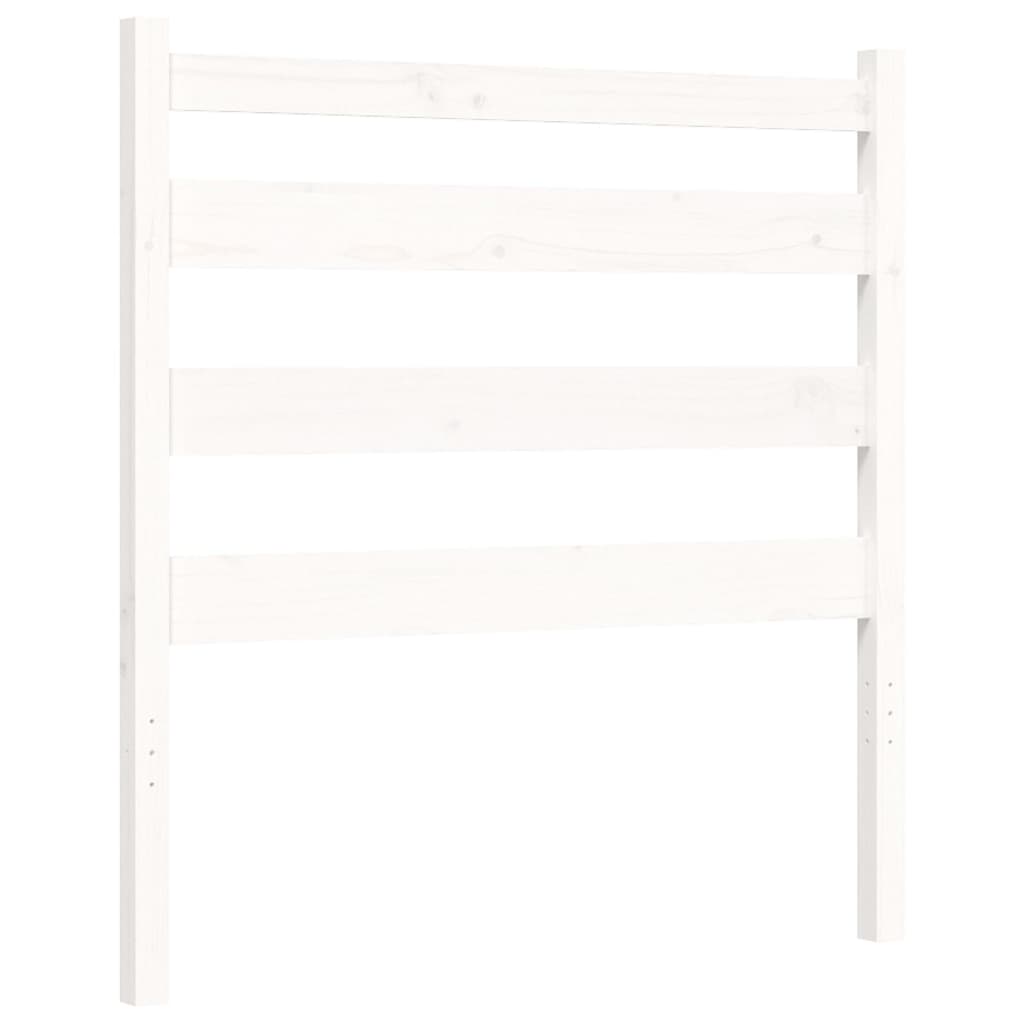 vidaXL Bed Frame without Mattress White 90x190 cm Single Solid Wood Pine