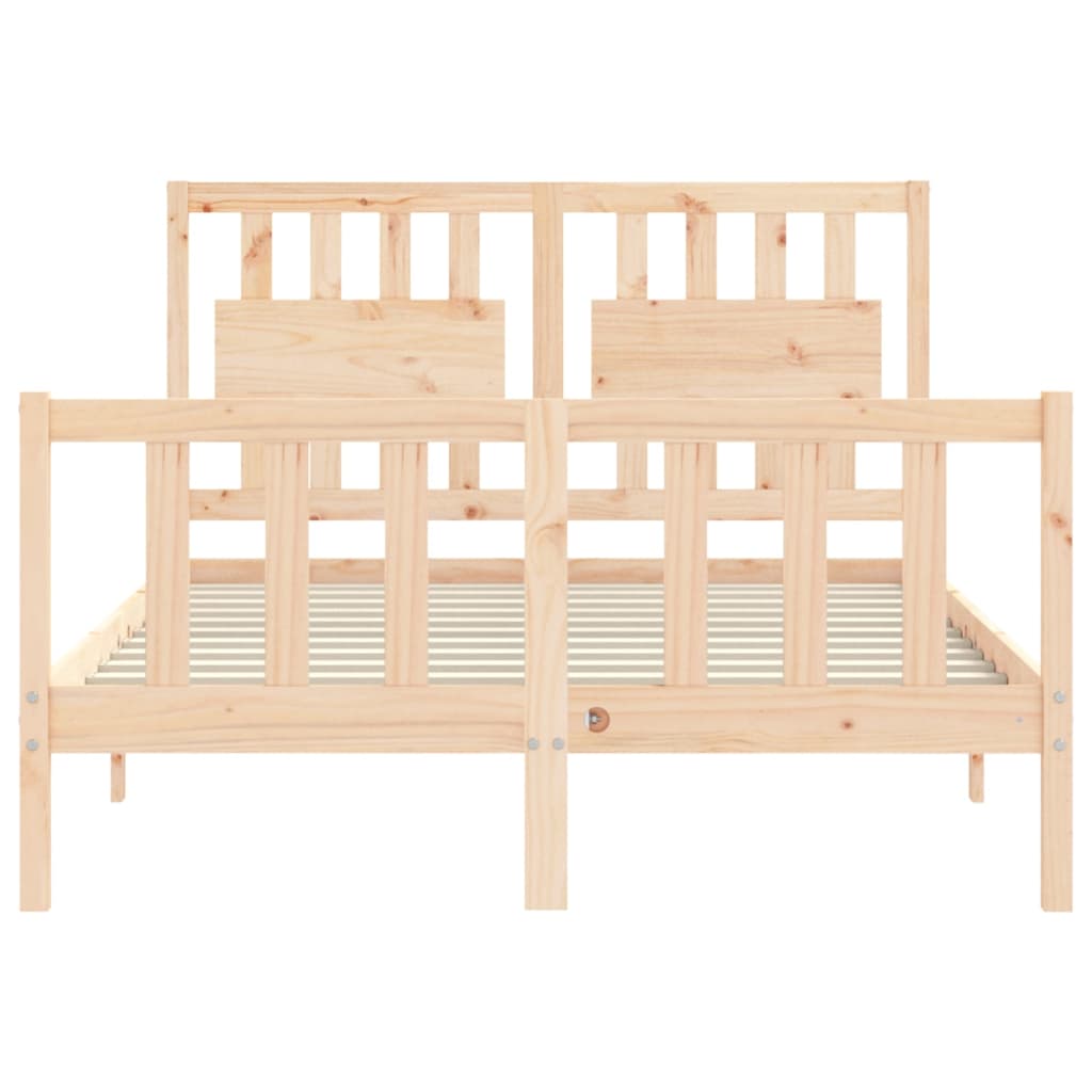 vidaXL Bed Frame without Mattress 120x200 cm Solid Wood Pine