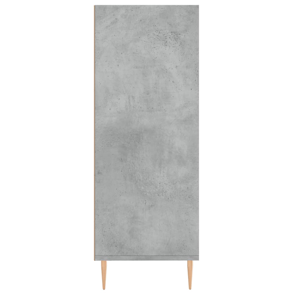 vidaXL Bookcase Concrete Grey 69.5x32.5x90 cm Engineered Wood