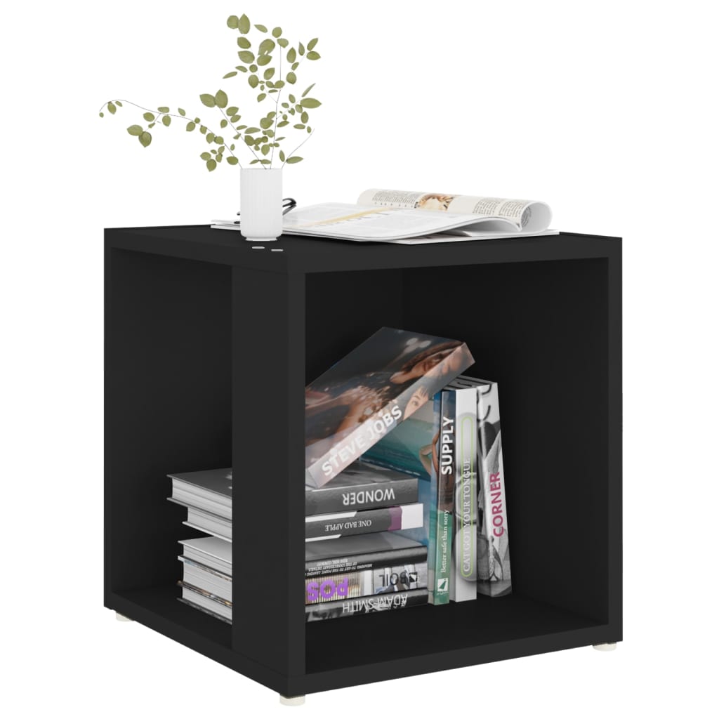 vidaXL Side Table Black 33x33x34.5 cm Engineered Wood