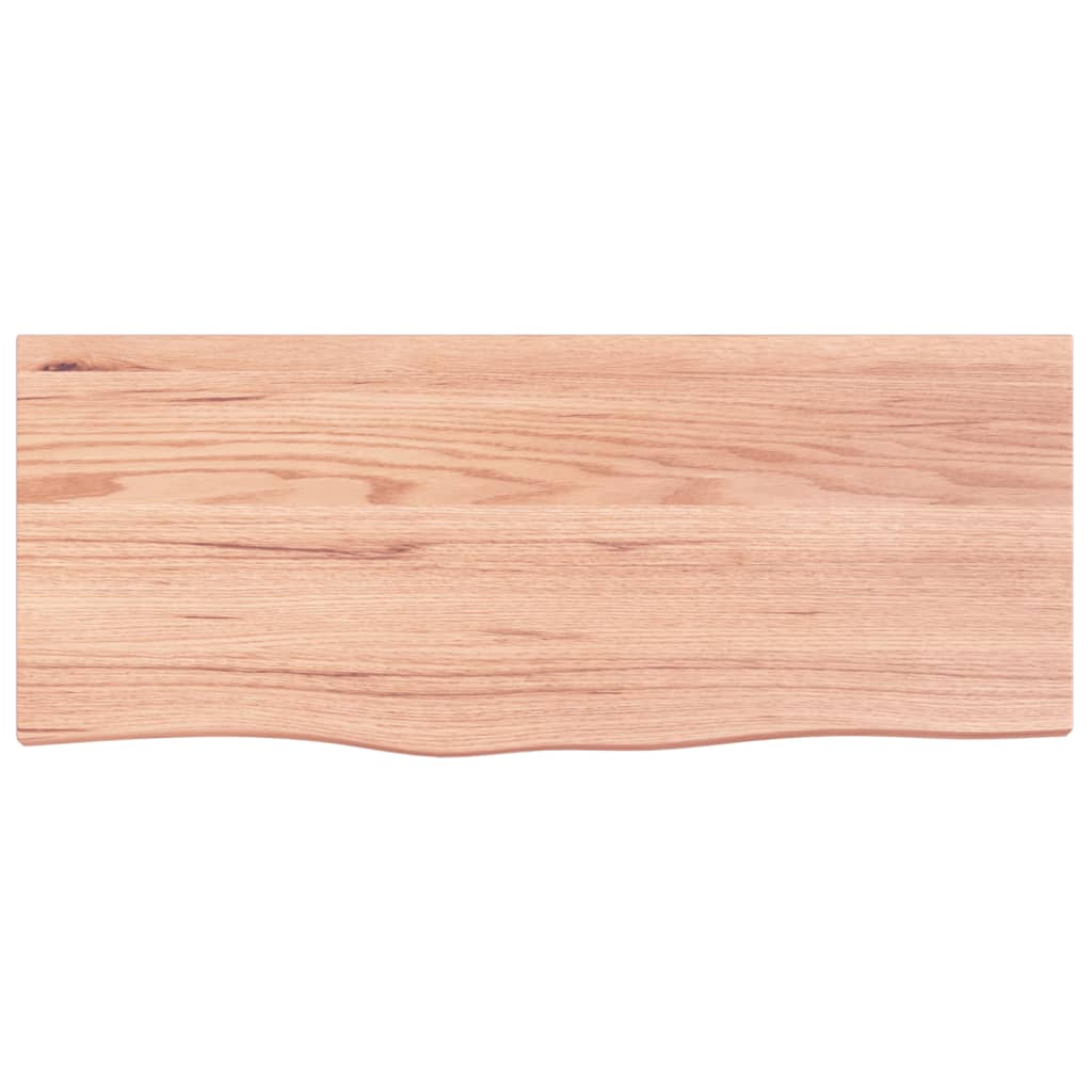 vidaXL Table Top Light Brown 100x40x(2-6) cm Treated Solid Wood Oak