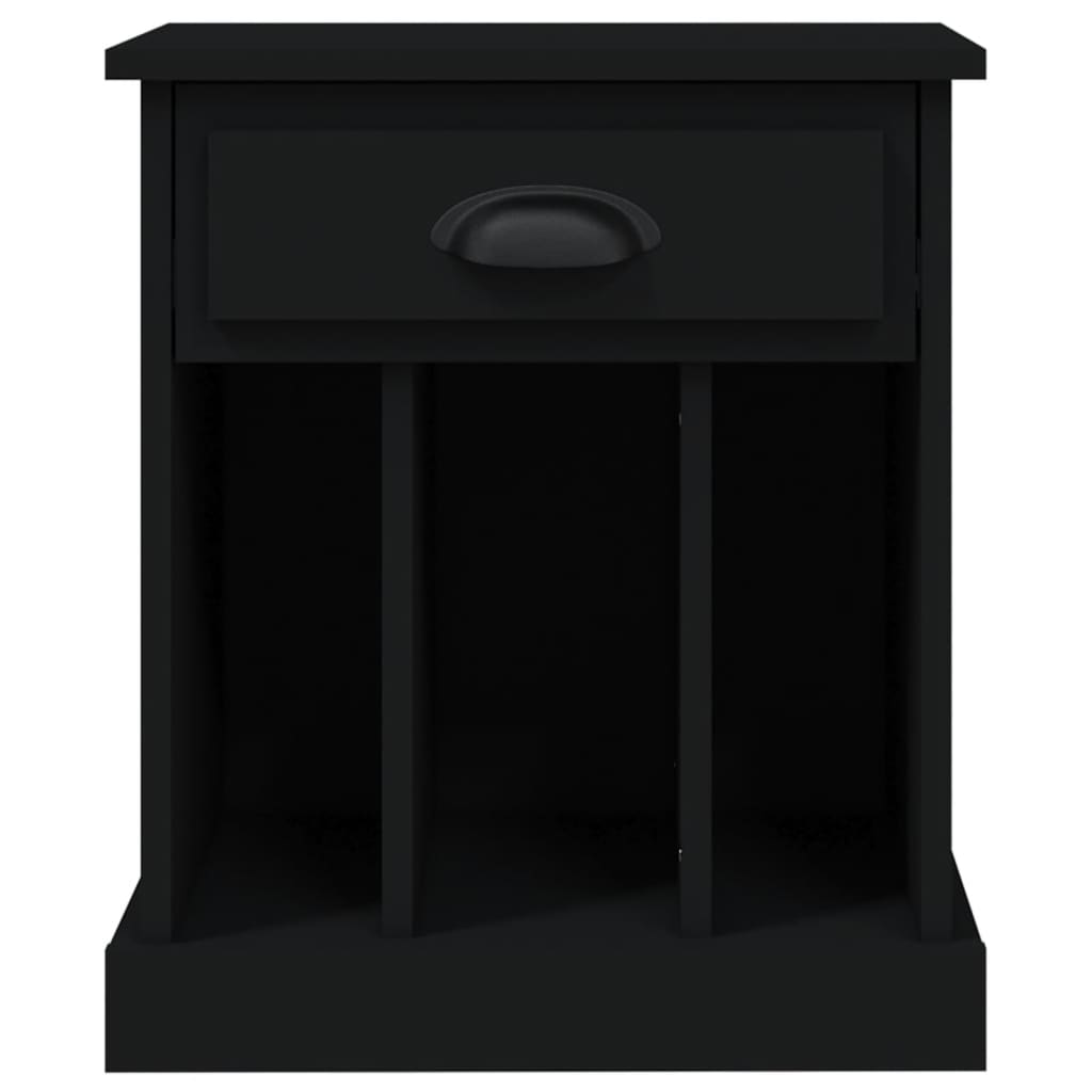 vidaXL Bedside Cabinets 2 pcs Black 43x36x50 cm