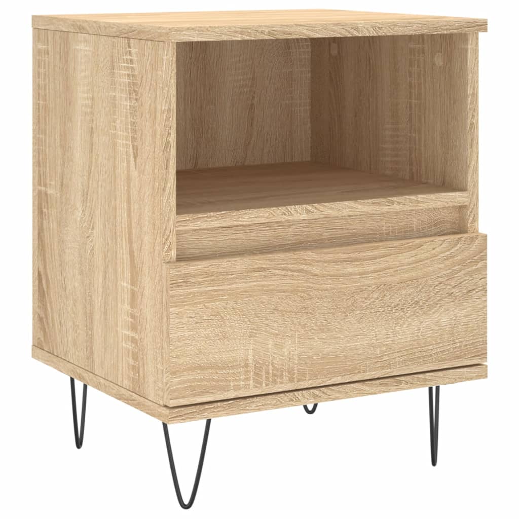 vidaXL Bedside Cabinets 2 pcs Sonoma Oak 40x35x50 cm Engineered Wood