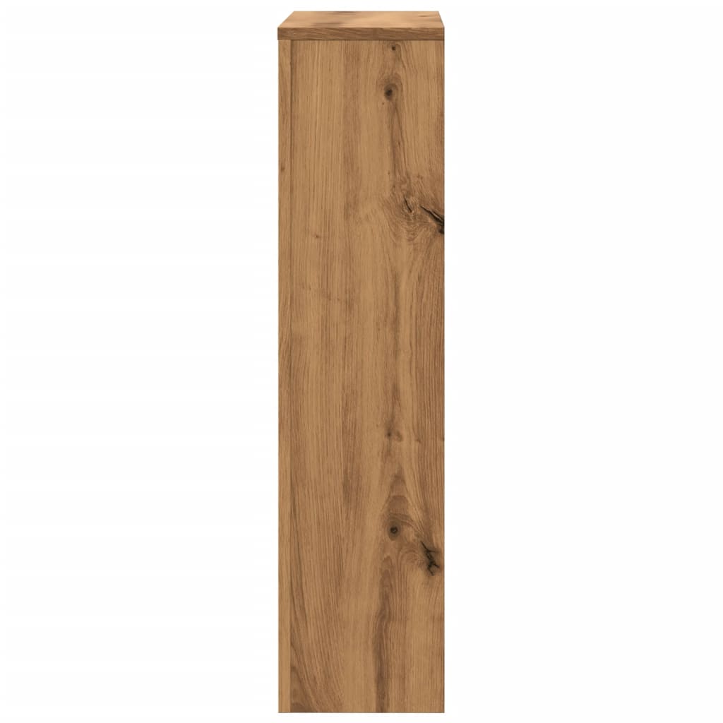 vidaXL Radiator Cover Artisian Oak 78x20x82 cm Engineered Wood