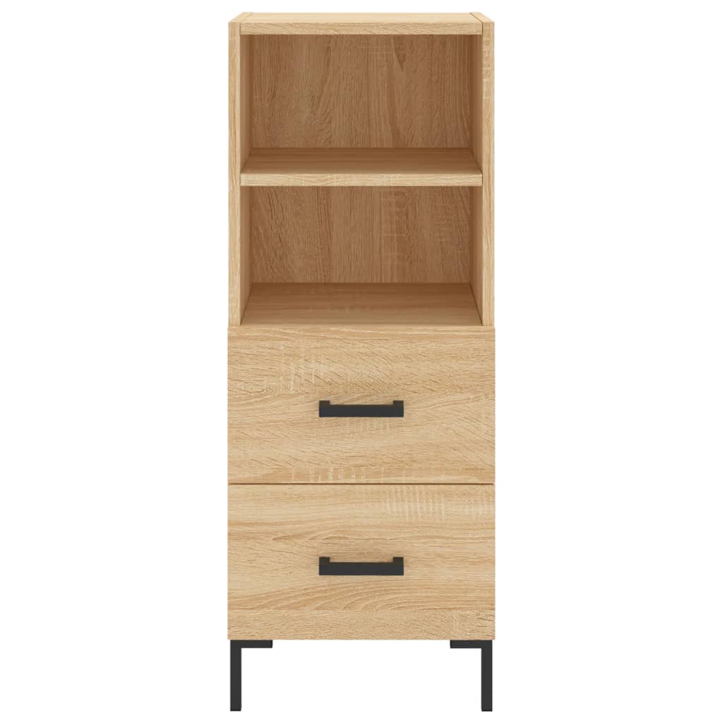 vidaXL Highboard Sonoma Oak 34.5x34x180 cm Engineered Wood