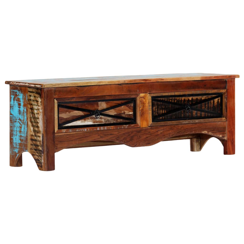 vidaXL TV Cabinet 120x30x40 cm Solid Reclaimed Wood