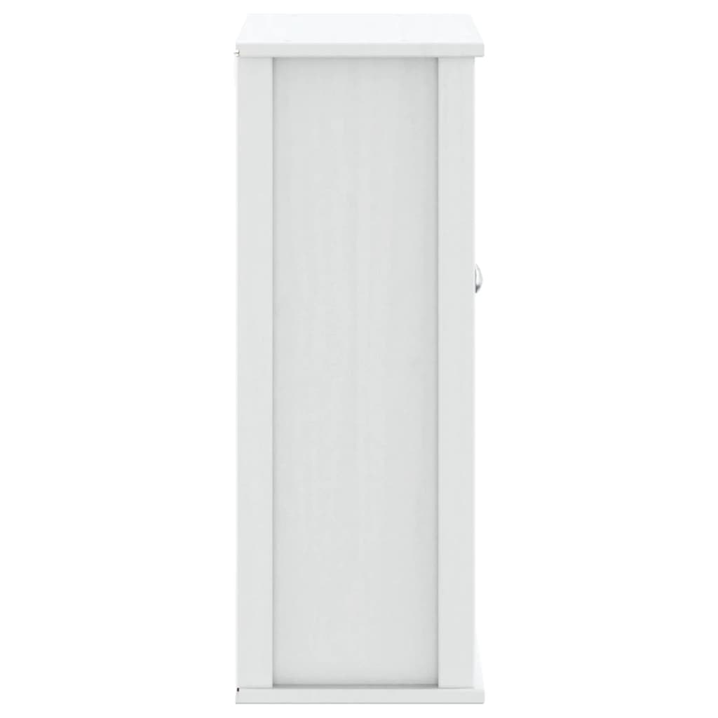 vidaXL Bathroom Wall Cabinet BERG White 69.5x27x71.5 cm Solid Wood