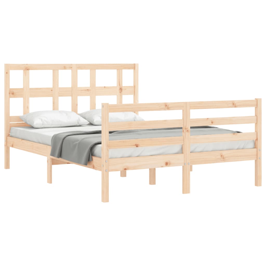 vidaXL Bed Frame without Mattress 120x200 cm Solid Wood