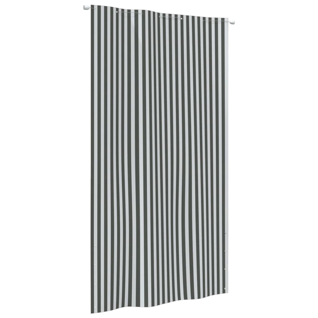 vidaXL Balcony Screen Anthracite and White 140x240 cm Oxford Fabric