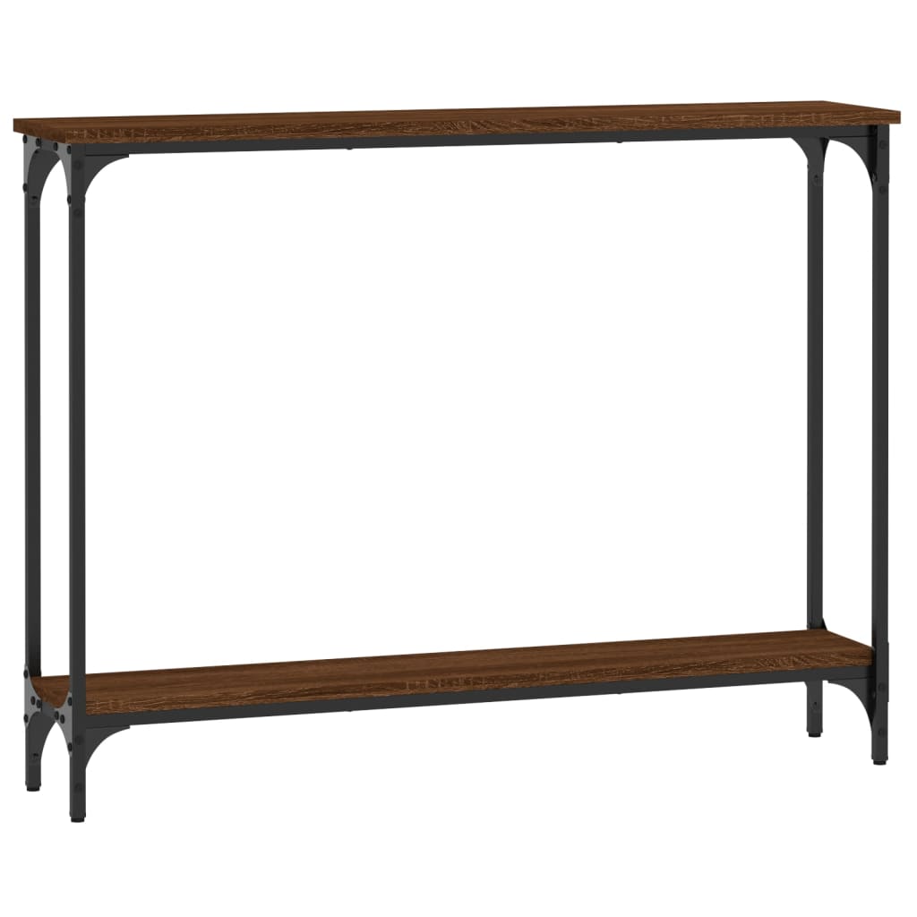 vidaXL Console Table Brown Oak 100x22.5x75 cm Engineered Wood