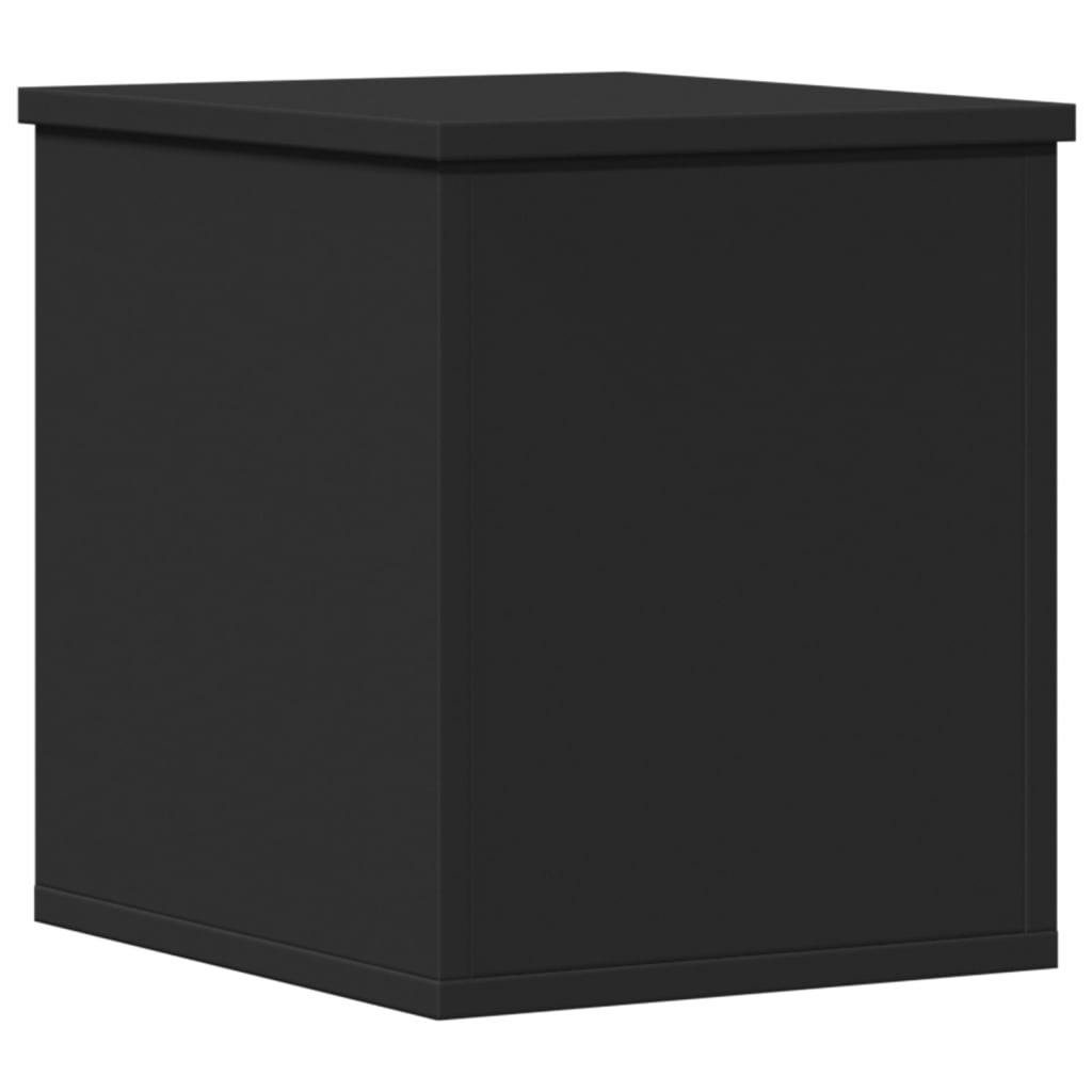 vidaXL Storage Box Black 30x35x35 cm Engineered Wood